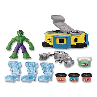Hasbro Play-Doh Marvel Hulk Smash and Squish Playset (F9826)