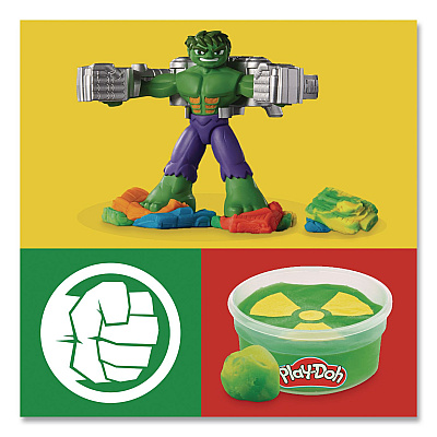 Hasbro Play-Doh Marvel Hulk Smash and Squish Playset (F9826)