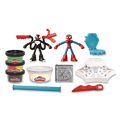 Hasbro Play-Doh Marvel Spider-Man Launch and Slice Battle Playset (F9827)