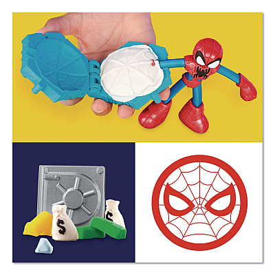 Hasbro Play-Doh Marvel Spider-Man Launch and Slice Battle Playset (F9827)