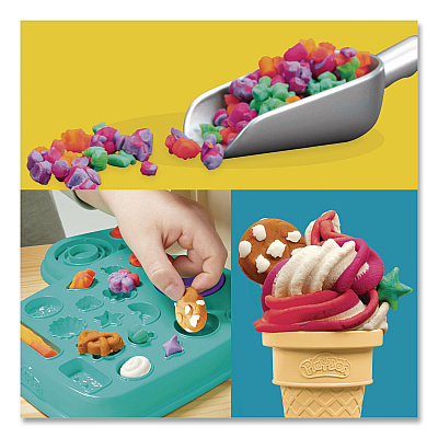 Hasbro Play-Doh Rainbow Swirl Ice Cream Playset (G0028)
