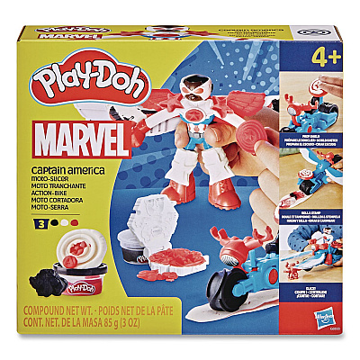 Hasbro Play-Doh Captain America Moto-Slicer Playset (G0555)