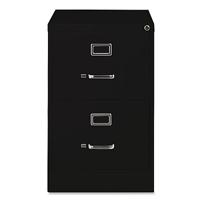 Hirsh Industries Commercial Vertical Legal File Cabinet, 2 Legal Size File Drawers, 18 x 26.5 x 28.37, Black (14103)