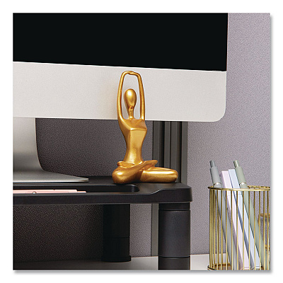 Mind Reader Meditation Yoga Figurine Set, Gold, 3/Set (MEDEC3GLD)