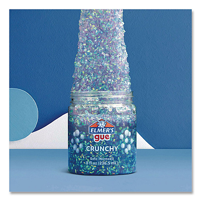Elmer's Gue Premade Crunchy Slime, Assorted Colors, 2/Pack (2223183)