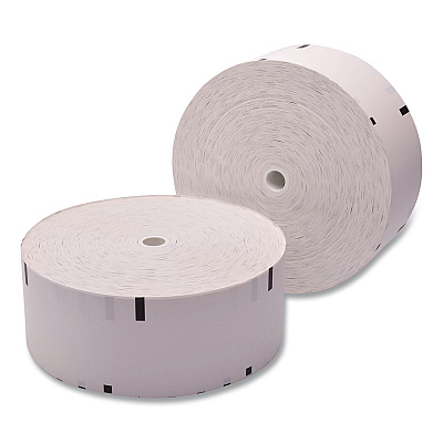 Domtar Thermal POS Receipt Rolls, Black Sensemark, 3.12" x 1,960 ft, White, 4/Carton (90931125)