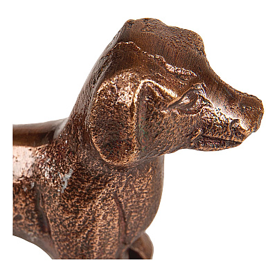 Mind Reader Dachshund Figurine, 3 x 4 x 1.75, Antique Brass (DOGDECBRZ)
