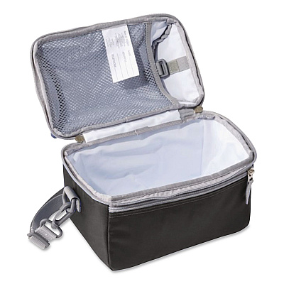 Flip-Top Insulated Lunch Box, 9 x 5 x 7, Black (0SUL710000)