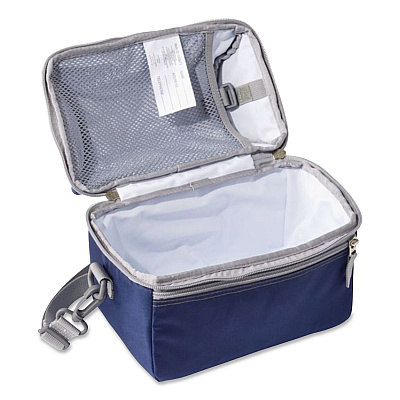 Flip-Top Insulated Lunch Box, 9 x 5 x 7, Navy (0SUL721000)