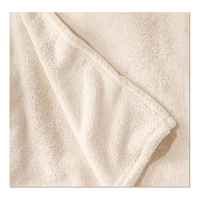 Wicked Plush Throw, 60 x 80, Antique White (302782455)