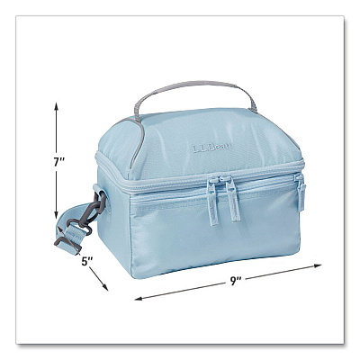 Flip-Top Insulated Lunch Box, 9 x 5 x 7, Surf Blue (502871704)