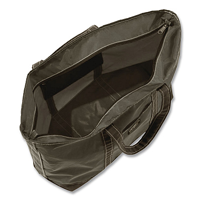 Large Nylon Everyday Lightweight Tote, 17" x 7.5" x 15", Granite/Black (2837295345)
