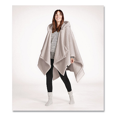 Cozy Sherpa Wearable Throw, 58 x 60, Gray (5148468281)