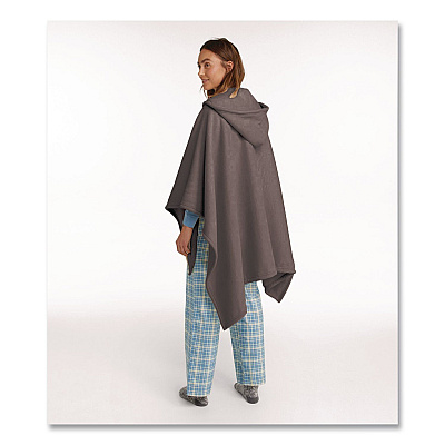 Cozy Chenille Wearable Throw, 58 x 60, Gray (5238848281)