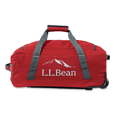 Adventure 22" Polyester Telescoping Carry-On Travel Duffel with Wheels, 22 x 12 x 9, Dark Red (52071141385)