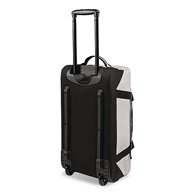 Adventure 22" Polyester Telescoping Carry-On Travel Duffel with Wheels, 22 x 12 x 9, Heather Gray Diamond (52071155324)