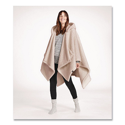 Cozy Sherpa Wearable Throw, 58 x 60, Heritage Tan (51484652888)