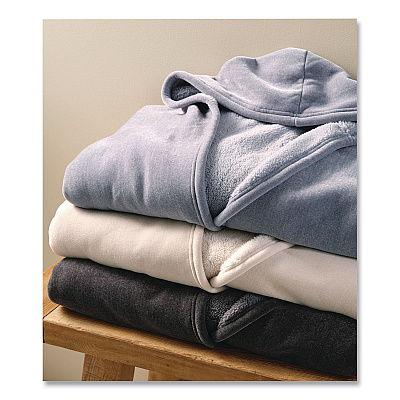 Cozy Chenille Wearable Throw, 60 x 58, Shadow Blue (52388429707)
