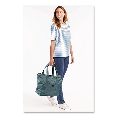 Large Nylon Everyday Lightweight Tote, 17" x 7.5" x 15", Soft Spruce (283729292)