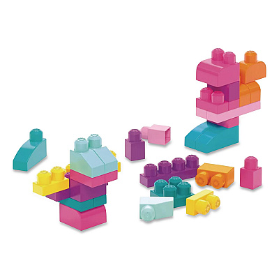 Mattel MEGA BLOKS First Builders Big Building Bag, Ages 1 to 5, 80 Pieces (DCH62)