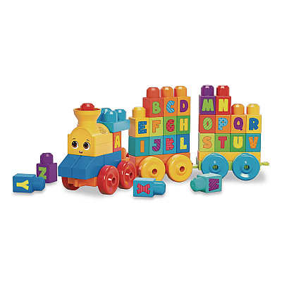 Mattel MEGA BLOKS ABC Musical Train, Preschool, 46 Pieces (FWK22)