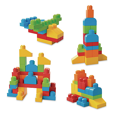 Mattel MEGA BLOKS Let's Build It, Ages 1 to 3, 40 Pieces (HKN40)