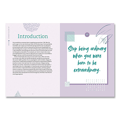 Quarto Career Glow Up Self-Help Guided Journal, Blue Cover, (160) 8.75 x 6.75 Sheets (978163106871)