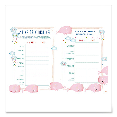 Quarto Mom and Me Interactive Journal Second Edition, Pink/Blue/Yellow Graphic Design Cover, (204) 8 x 6 Sheets (978078584038)