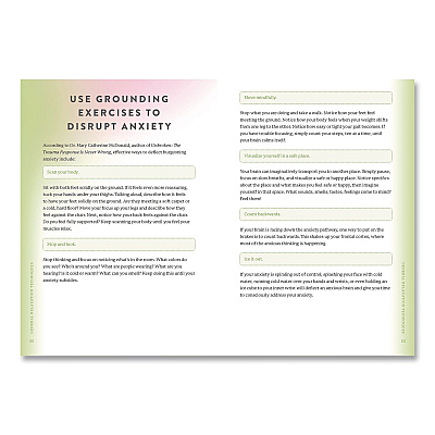 Quarto Overcome Your Anxiety Guided Journal, Aqua/Cream Cover, (192) 8 x 6 Sheets (978078584403)