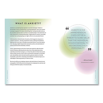 Quarto Overcome Your Anxiety Guided Journal, Aqua/Cream Cover, (192) 8 x 6 Sheets (978078584403)