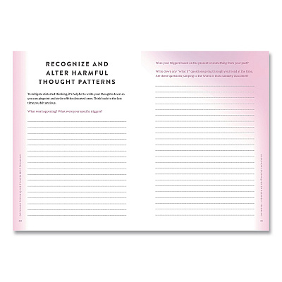 Quarto Overcome Your Anxiety Guided Journal, Aqua/Cream Cover, (192) 8 x 6 Sheets (978078584403)