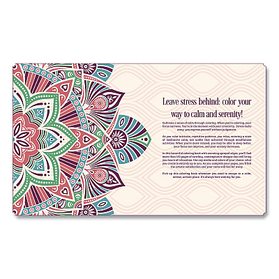 Quarto Calm and Serene Coloring Book, All Ages, 8 x 10 Sheets, 150 Pages (978078584657)
