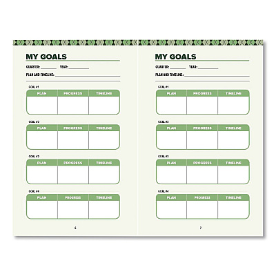 Quarto Golf Scorecard Guided Journal, Green Cover, (96) 5.5 x 3.5 Sheets (978157715487)