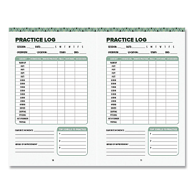 Quarto Golf Scorecard Guided Journal, Green Cover, (96) 5.5 x 3.5 Sheets (978157715487)