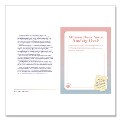 Quarto Calm Your Anxiety Guided Journal, Blue Cover, (160) 8 x 6 Sheets (978163106815)