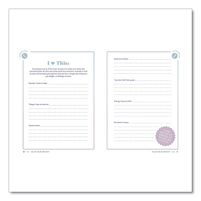 Quarto Calm Your Anxiety Guided Journal, Blue Cover, (160) 8 x 6 Sheets (978163106815)