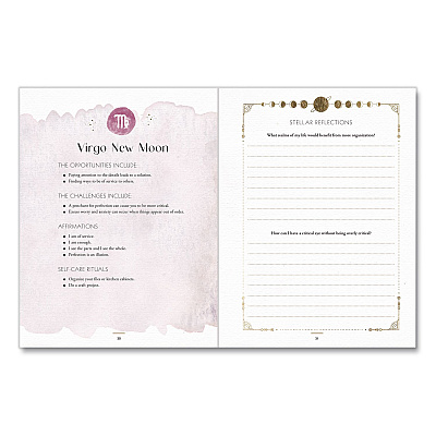 Quarto Astrological Self-Care Journal, 1-Subject, Purple Cover, (160) 8 x 6 Sheets (978163106833)