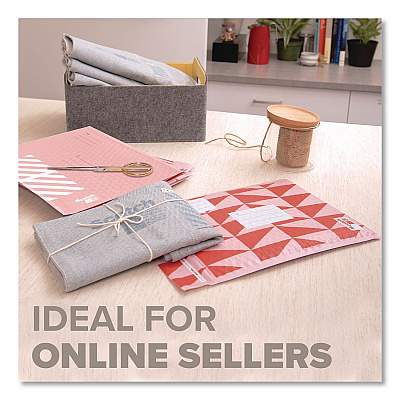 Scotch Designer Self-Sealing Bubble Mailer, #2, Self-Adhesive Closure, 8.5 x 11, Red, 4/Pack (8912DR24)