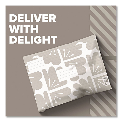 Scotch Designer Self-Sealing Bubble Mailer, #5, Self-Adhesive Closure, 10.5 x 15, Taupe, 12/Pack (8915DT512MC)