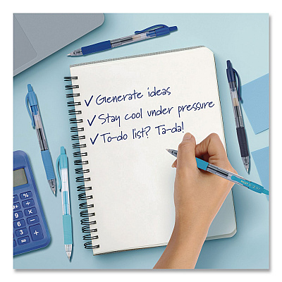 Pilot G2 Edge Colors of Tranquility Premium Gel Pens, Shades of Blue, Retractable, Fine 0.7 mm, Assorted Ink/Barrel Colors, 5/Pack (XP031001)