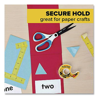 Scotch Double-Sided Permanent Tape in Handheld Dispenser, 1" Core, 0.5" x 11.11 yds, Clear, 2/Pack (137DM2)
