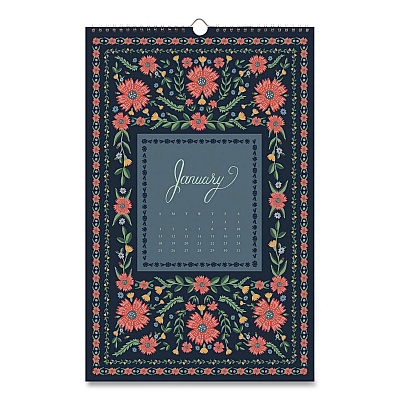 Flora Monthly Wall Calendar, 11 x 17, Multicolor Sheets, 12-Month (Jan to Dec): 2026 (CAL094)