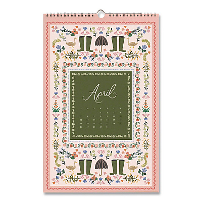 Flora Monthly Wall Calendar, 11 x 17, Multicolor Sheets, 12-Month (Jan to Dec): 2026 (CAL094)