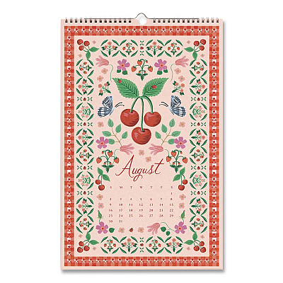 Flora Monthly Wall Calendar, 11 x 17, Multicolor Sheets, 12-Month (Jan to Dec): 2026 (CAL094)
