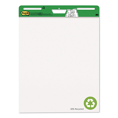 Post-it Easel Pads Super Sticky Self-Stick Easel Pads, Vertical Orientation, (30) White 25 x 30 Sheets, 8/Pack (559RPVAD8)