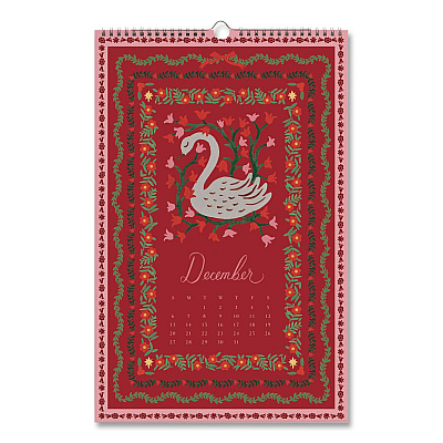 Flora Monthly Wall Calendar, 11 x 17, Multicolor Sheets, 12-Month (Jan to Dec): 2026 (CAL094)