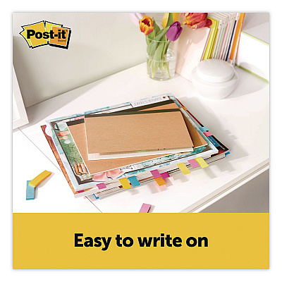 Post-it Notes Combo Pack with Pagemarkers, (1) 3" x 4", (3) 0.88" x 2.87", (5) 0.5" x 1.7", Randomly Assorted Bright Colors, 50 Sheets/Pad (670COMBO)