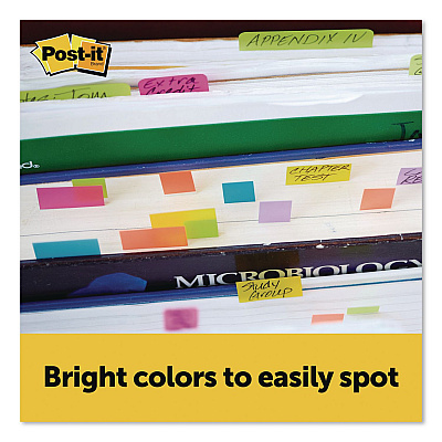 Post-it Notes Combo Pack with Pagemarkers, (1) 3" x 4", (3) 0.88" x 2.87", (5) 0.5" x 1.7", Randomly Assorted Bright Colors, 50 Sheets/Pad (670COMBO)