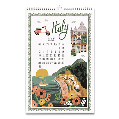World Travel Monthly Wall Calendar, 11 x 17, Multicolor Sheets, 12-Month (Jan to Dec): 2026 (CAL095)