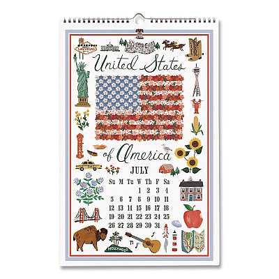 World Travel Monthly Wall Calendar, 11 x 17, Multicolor Sheets, 12-Month (Jan to Dec): 2026 (CAL095)